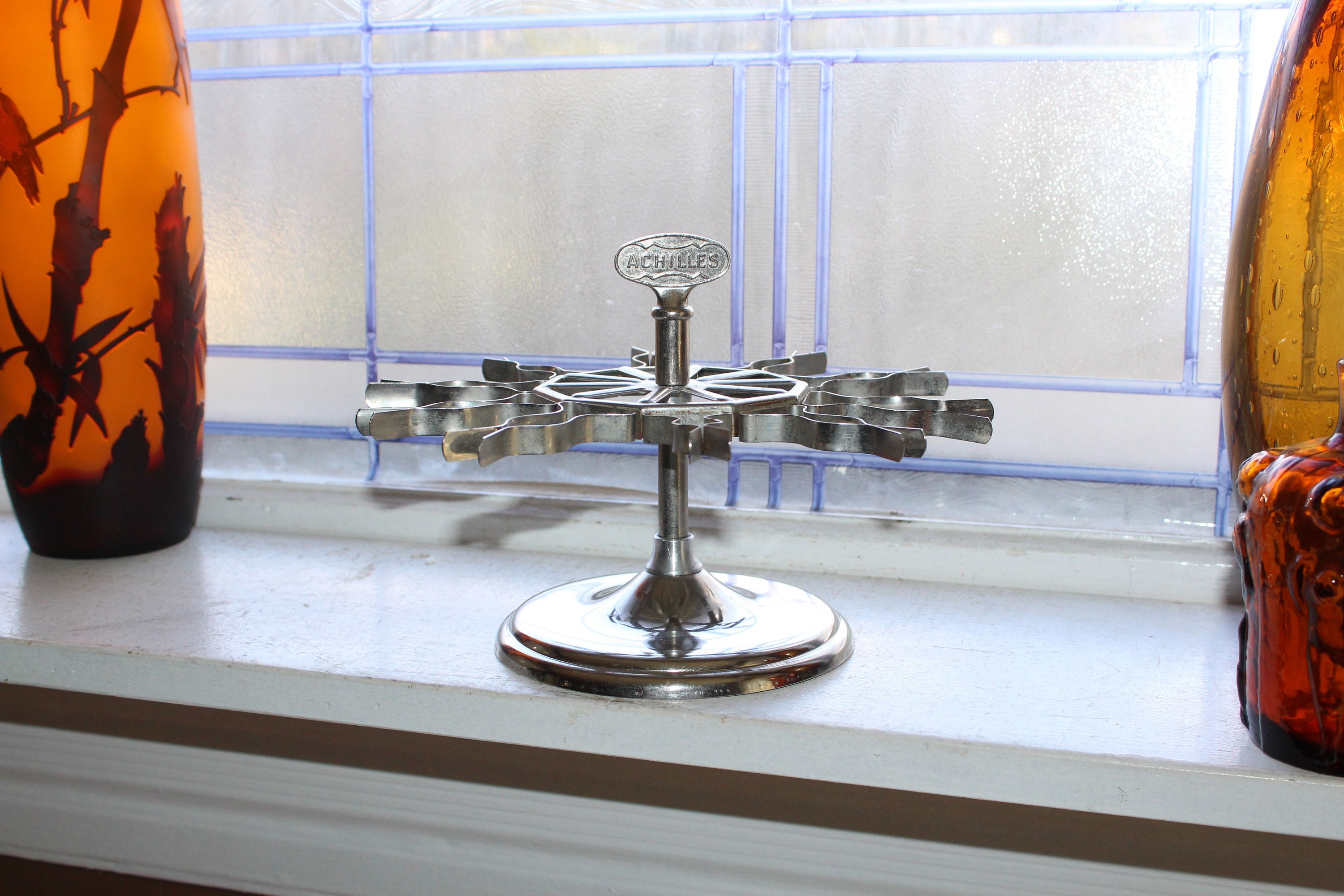 Vintage Office Stamp Holder 1950s Achilles 10 Slot