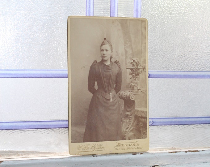 Antique Carte De Visite CDV Photograph Young Victorian Woman 1800s