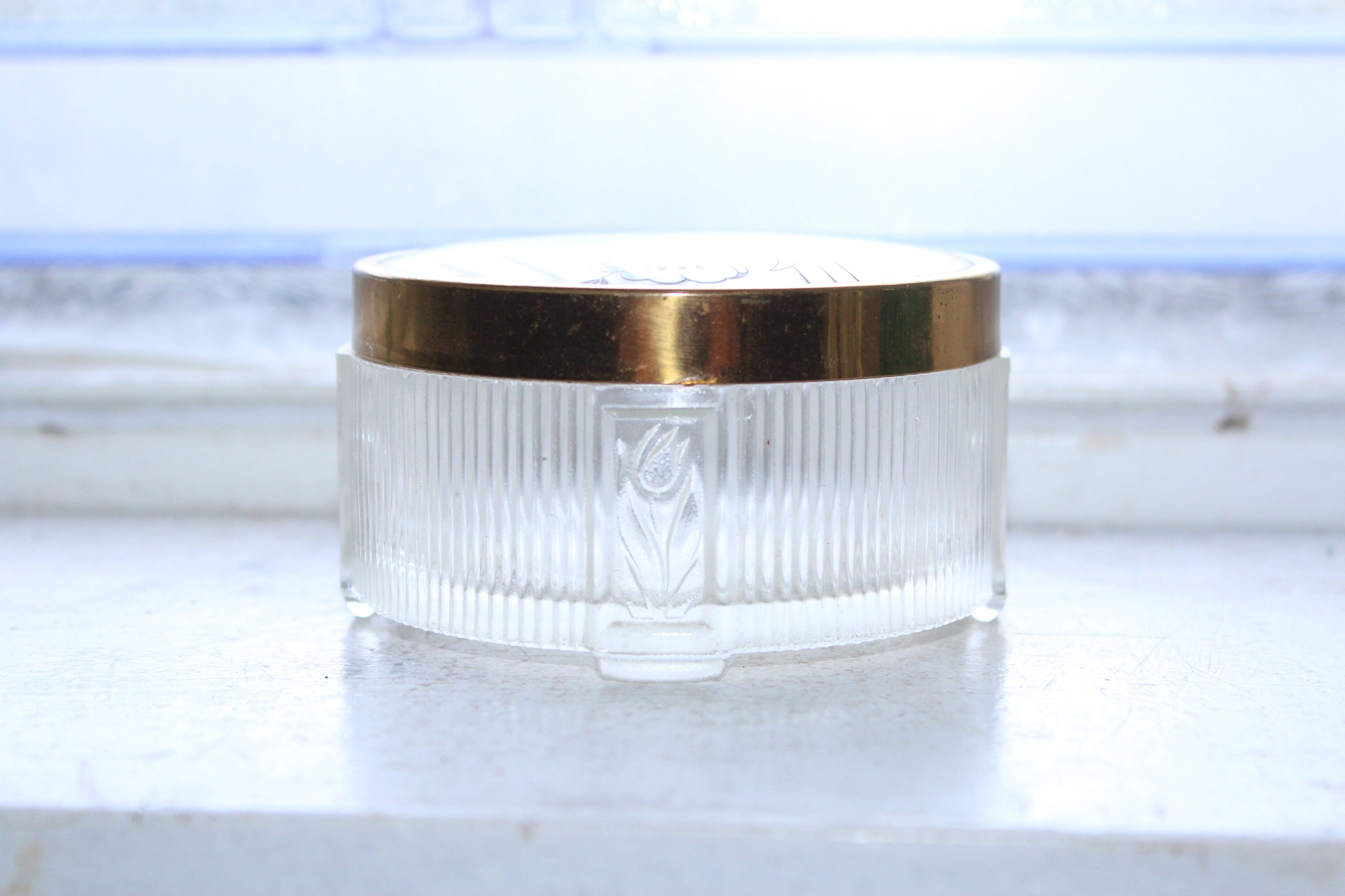 Art Deco Powder Jar Dresser Jar Vintage 1930s