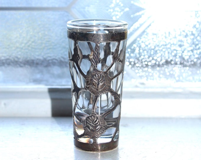 Vintage Sterling Silver Shot Glass Mexico 925 Signed