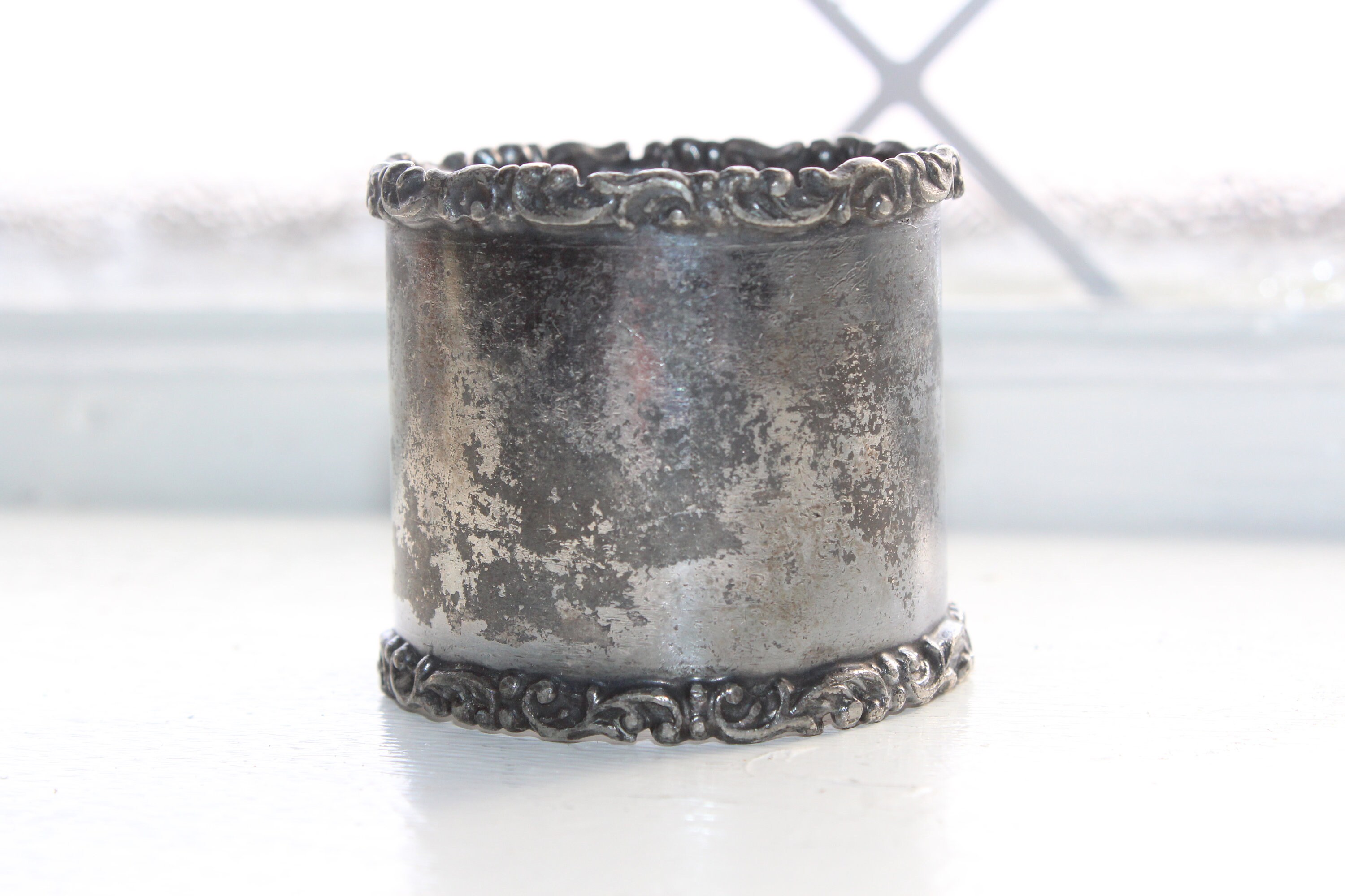 Antique Victorian Napkin Ring Silverplate