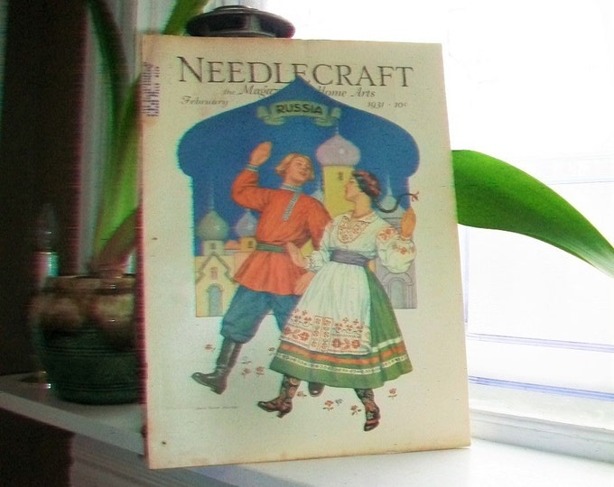 1931 Needlecraft Magazine of Home Arts February Issue Vintage 1930s Sewing