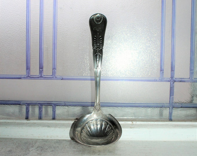 Antique Victorian Gorham Kings I Sterling Silver Gravy or Sauce Ladle