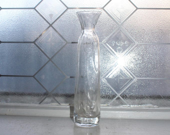 Sea Glasbruk Bud Vase Kosta Sweden Rune Strand Clear Glass
