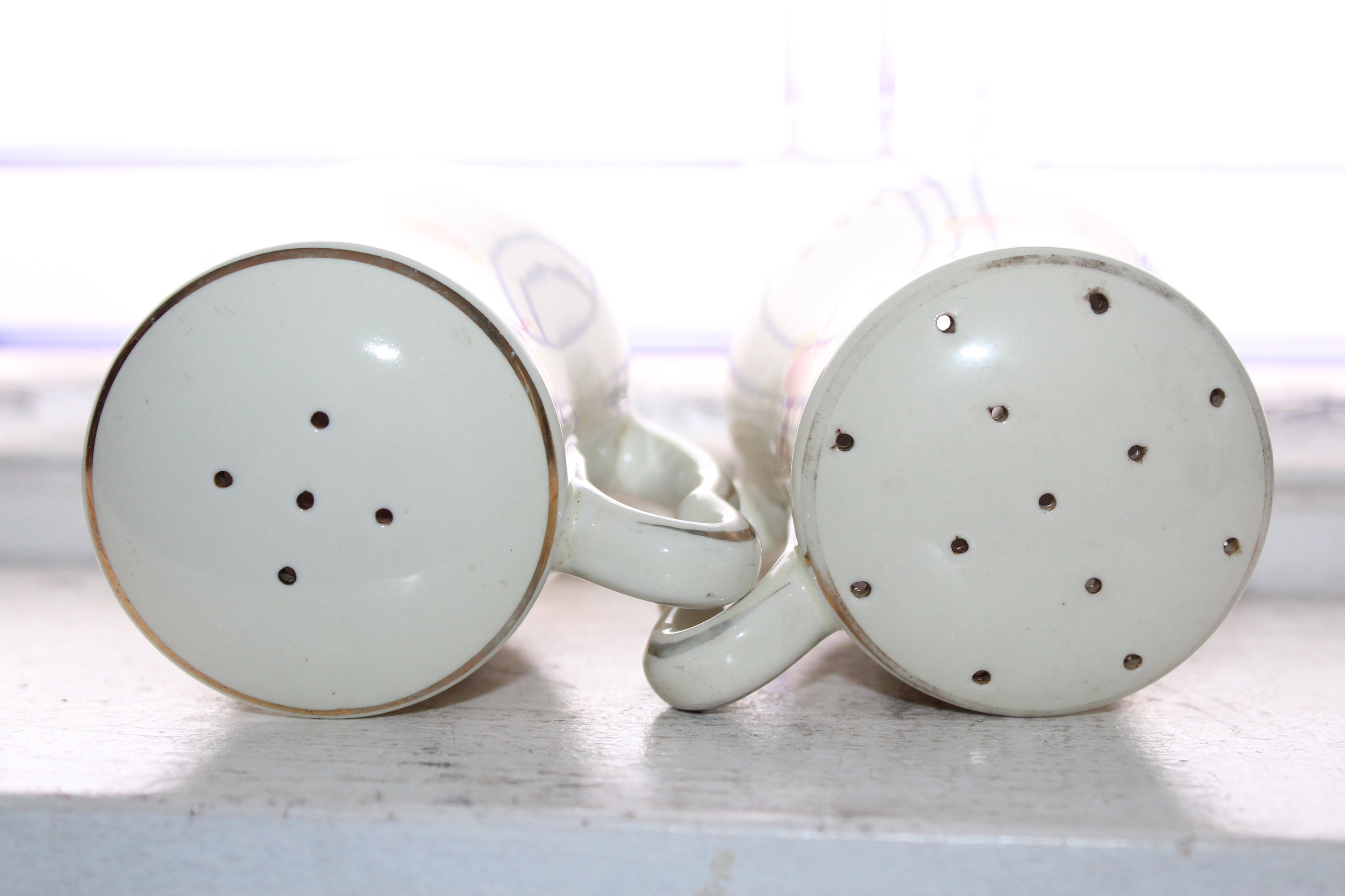 Hall Autumn Leaf Large Salt and Pepper Shakers Jewel Tea Vintage 1950s