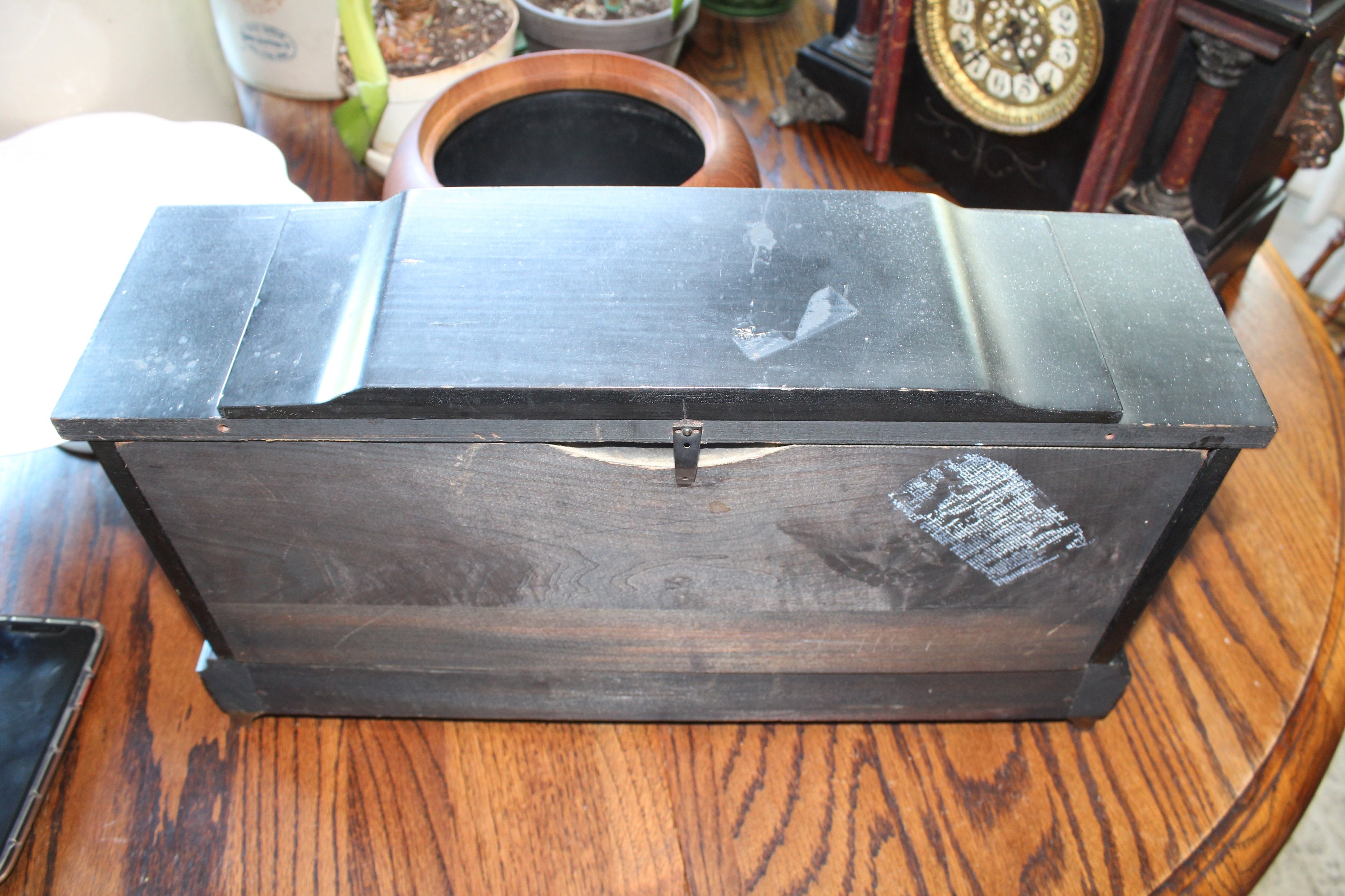 Antique Ingraham Mantel Clock with Lion Heads Victorian Decor