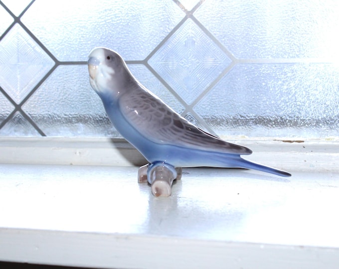 Vintage Bing and Grondahl Parakeet Bird Figurine #2210