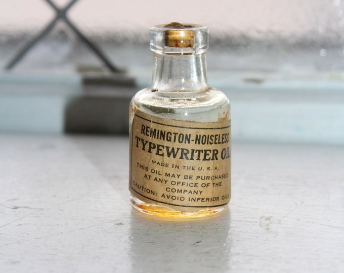 Antique Bottle Remington Noiseless Typewriter Oil