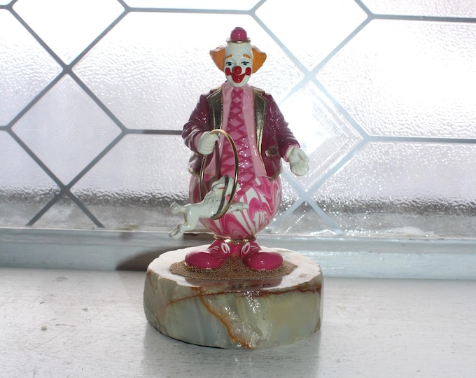 Rare Ron Lee Figurine Roscoe the Clown with Jumping Poodle 1997 171/750