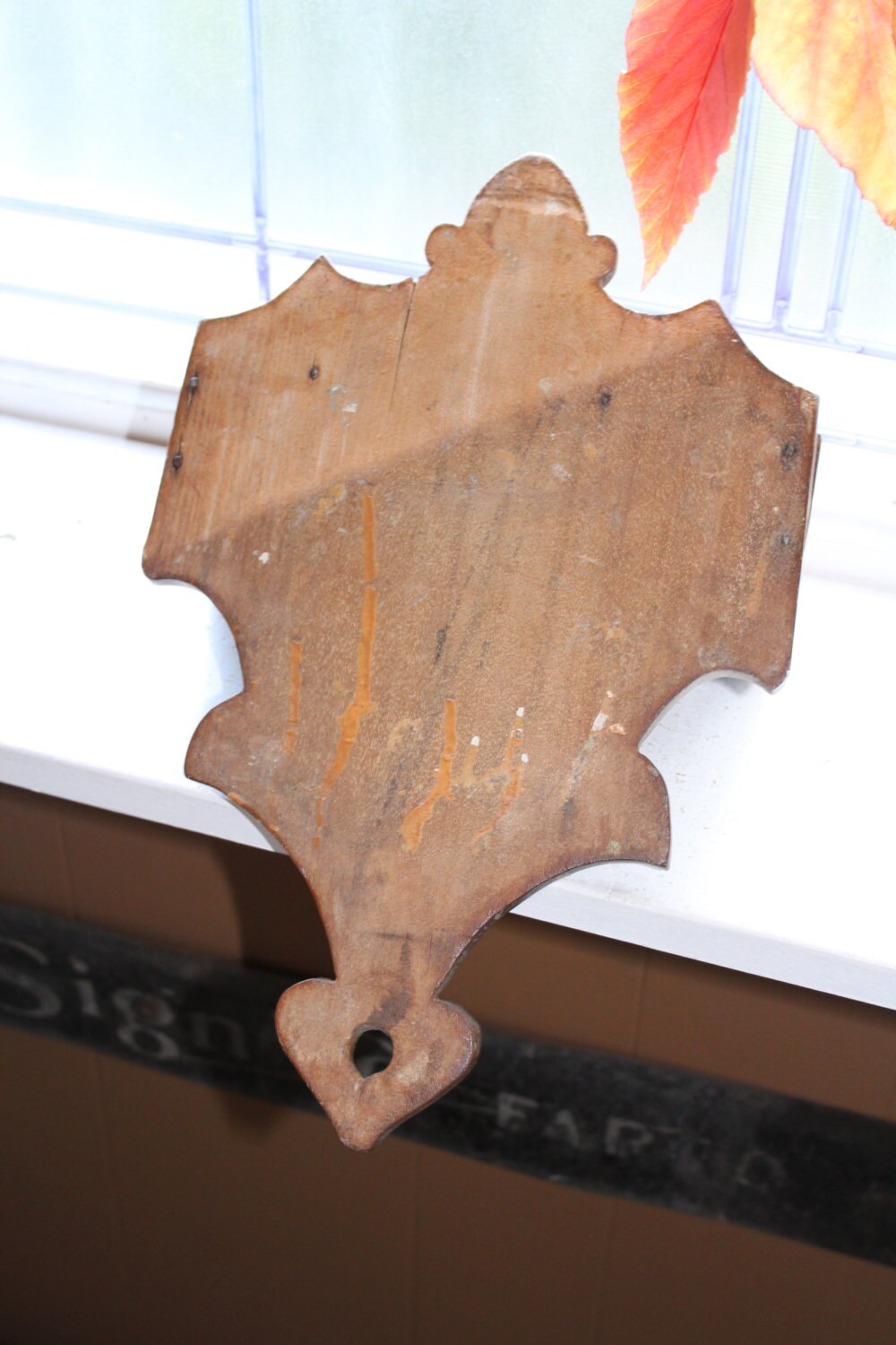 Wooden Wall Box Antique 1800s Folk Art