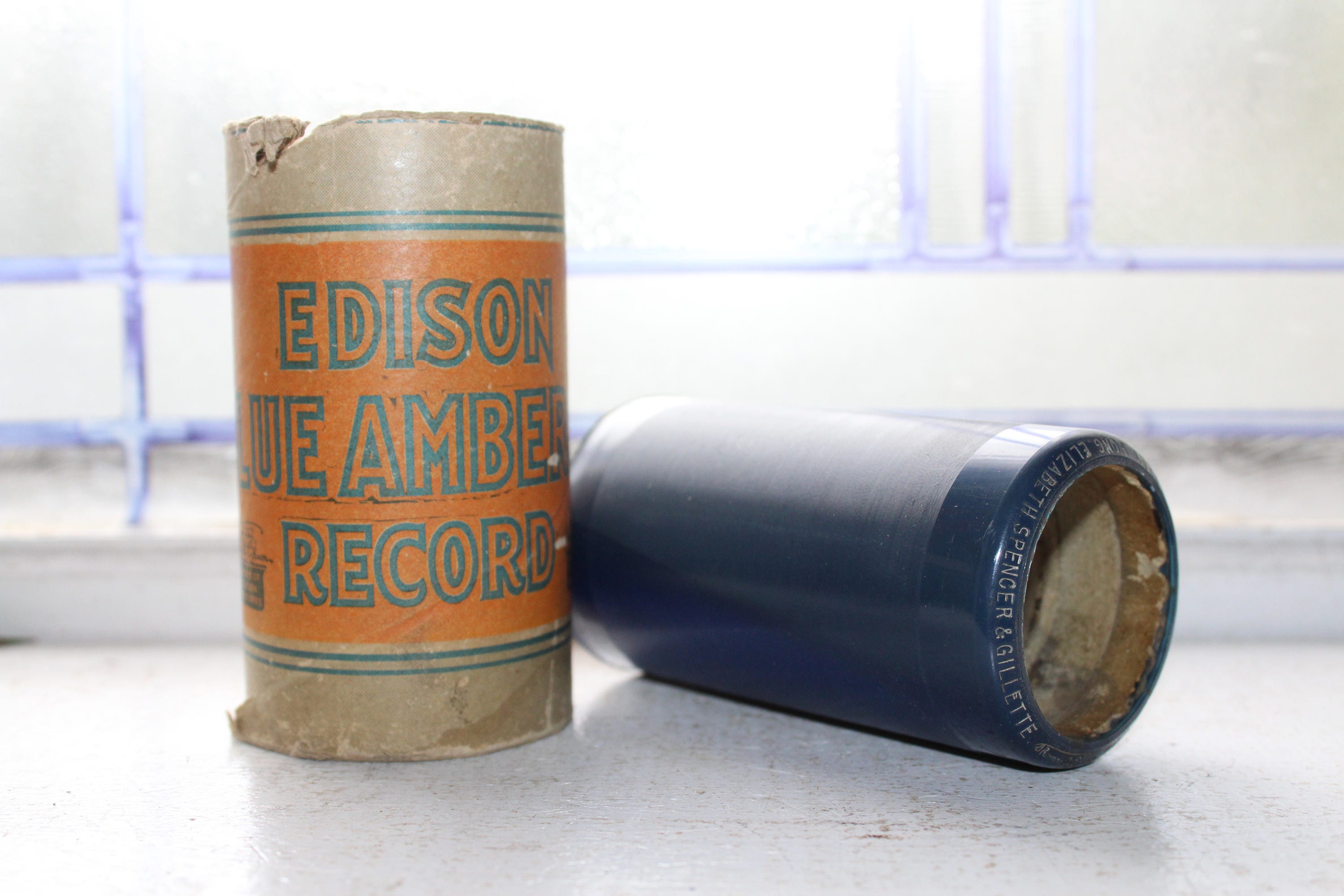 Antique Edison Cylinder Record 1583 Uncle Josh Buys An Automobile