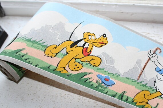 ヴィンテージ 1940年代 ドナルドダック 壁紙ボーダー デックスブランド