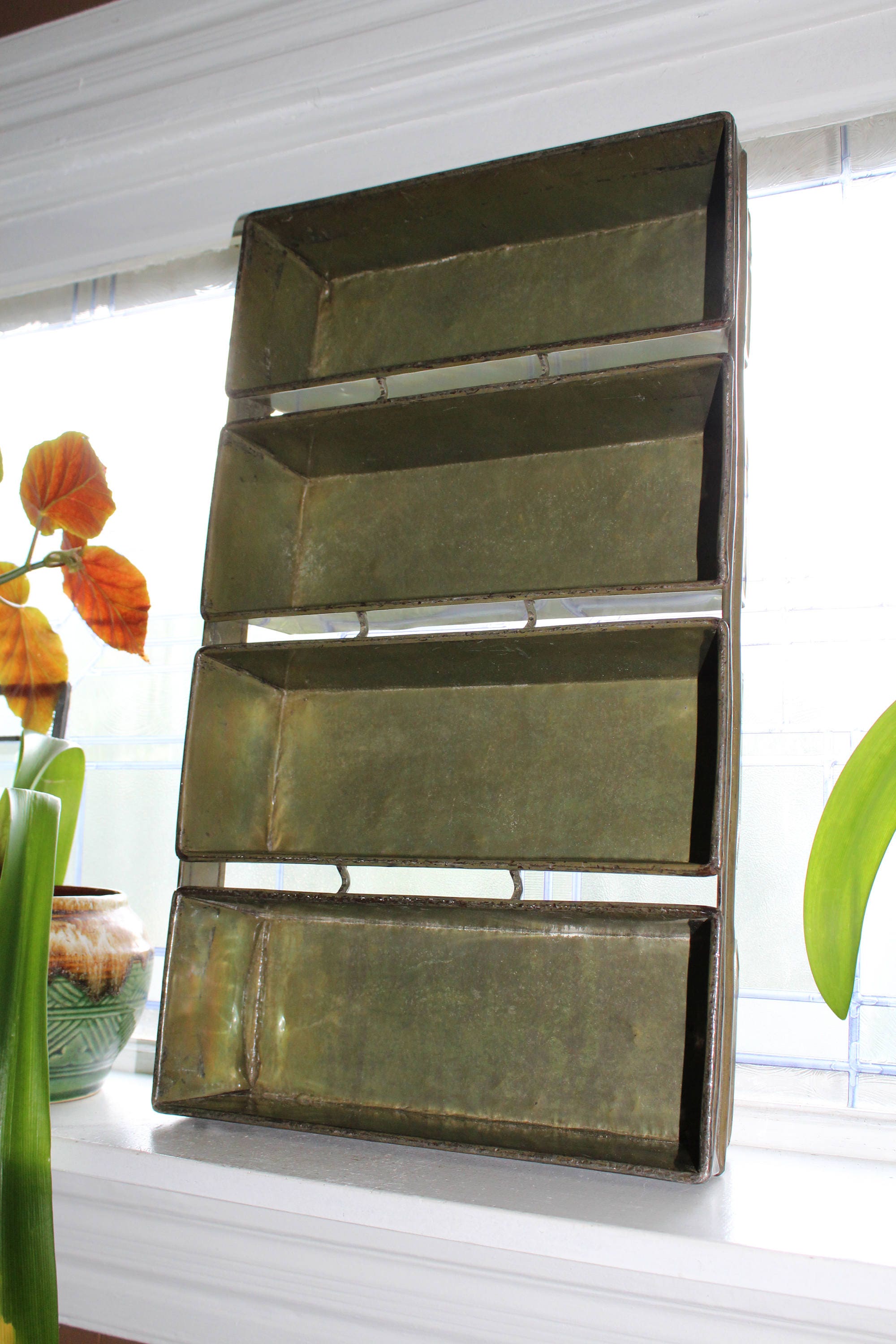 Vintage Commercial Bread Pan Rustic Farmhouse Decor