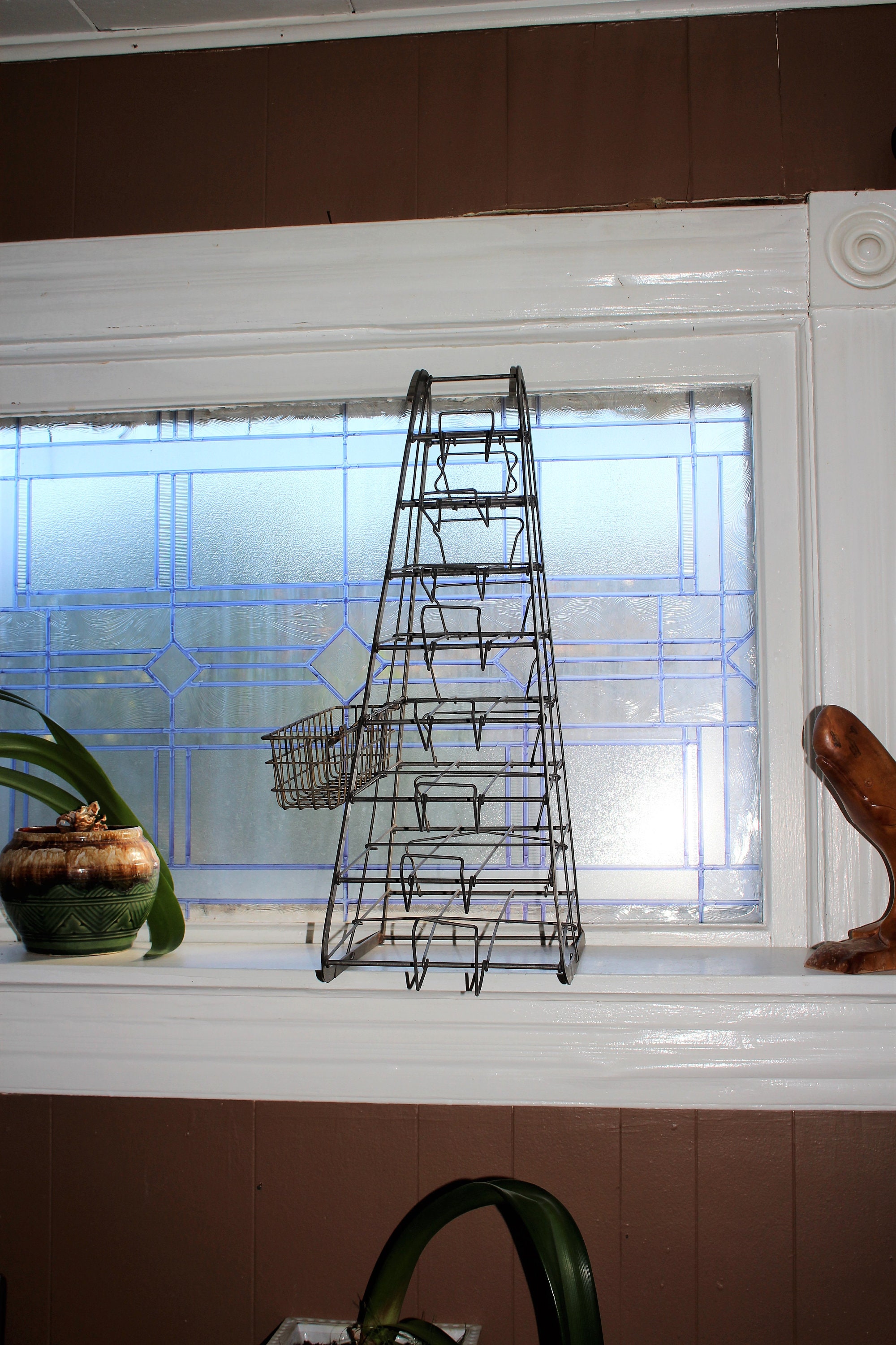 Antique Countertop Store Display Rack Stand Shelving