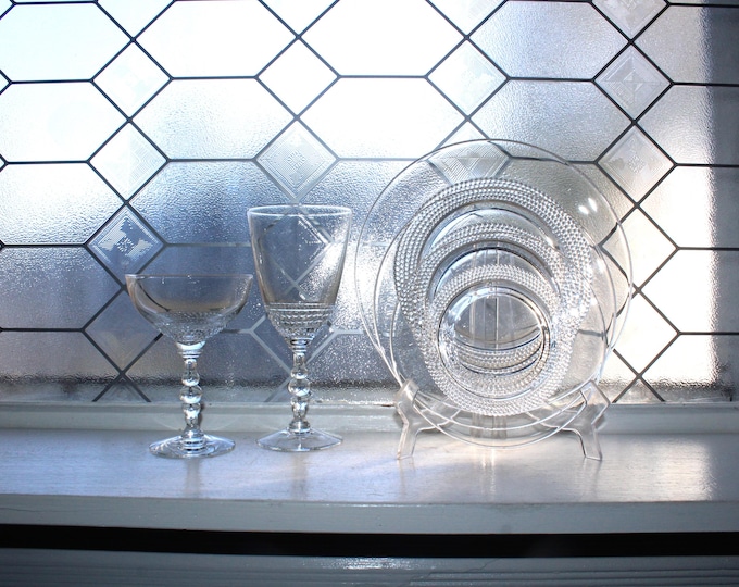 60 Pc Art Deco Duncan Miller Teardrop Luncheon Set Plates Champagnes Wines