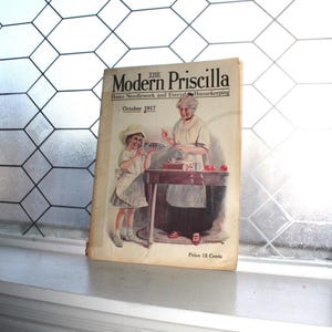 Revista Modern Priscilla, octubre de 1917, moda antigua y costura