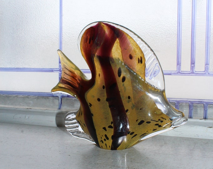 Vintage Swedish Art Glass Fish Figurine by Marcolin