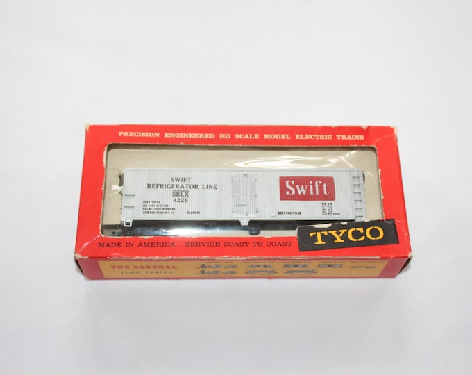 Vintage Tyco HO Scale Swift Refrigerator Line Car SRLX 4226 T329A