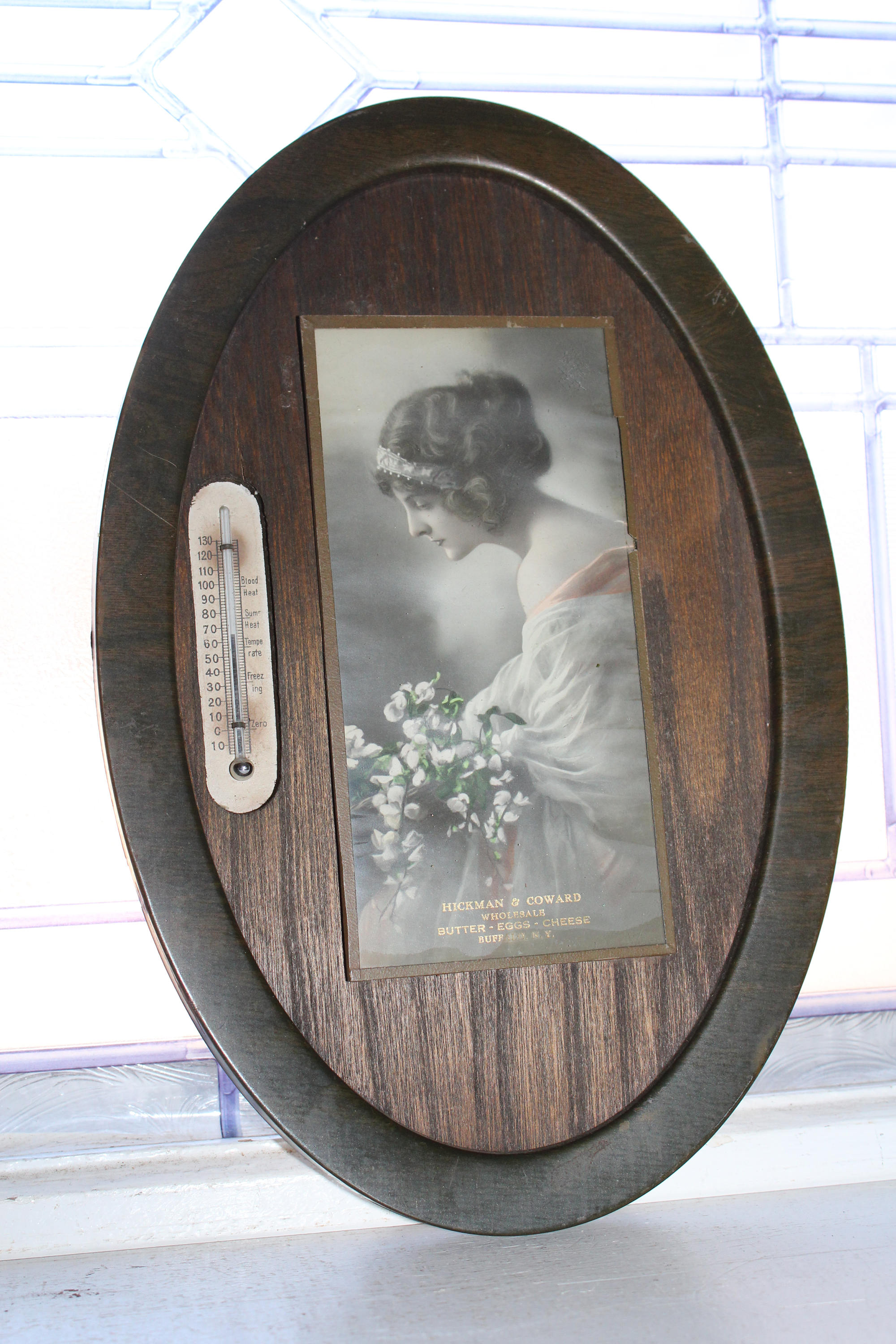 Antique Advertising Thermometer Picture Hickman & Coward ...