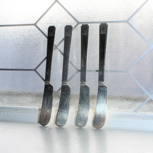 4 Vintage Art Deco Silverplate Butter Knives Community