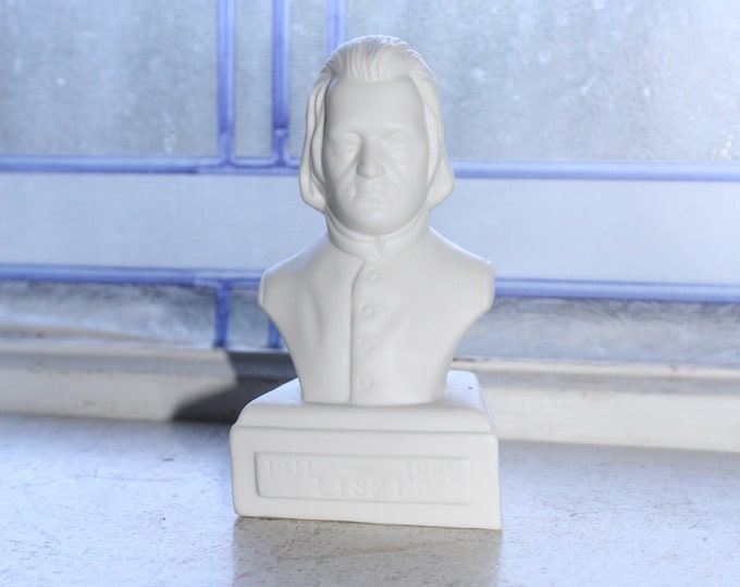 Vintage Classical Music Statue Bust of Liszt Willis Music Co