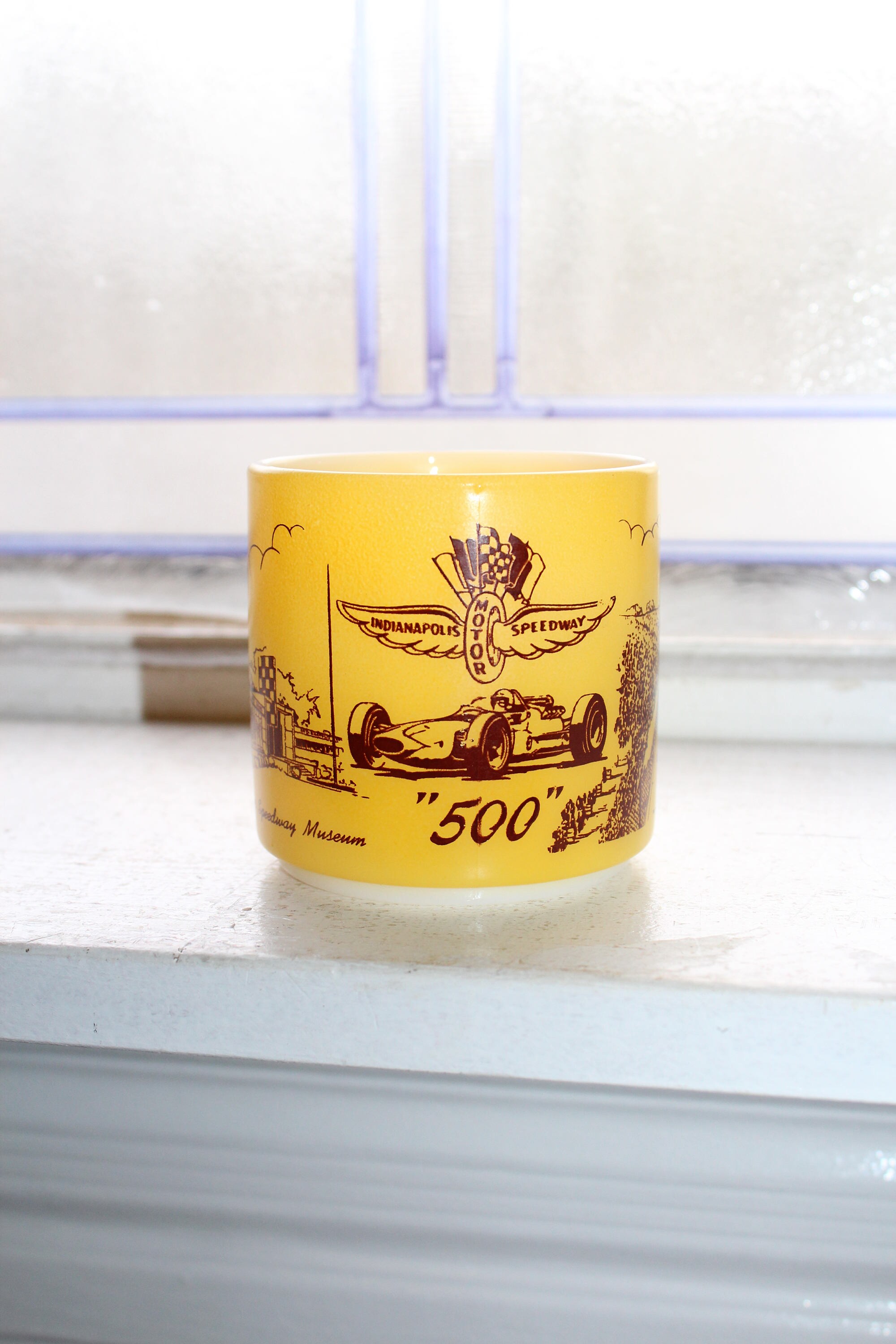 Indianapolis Motor Speedway Museum Coffee Mug Vintage 1960s