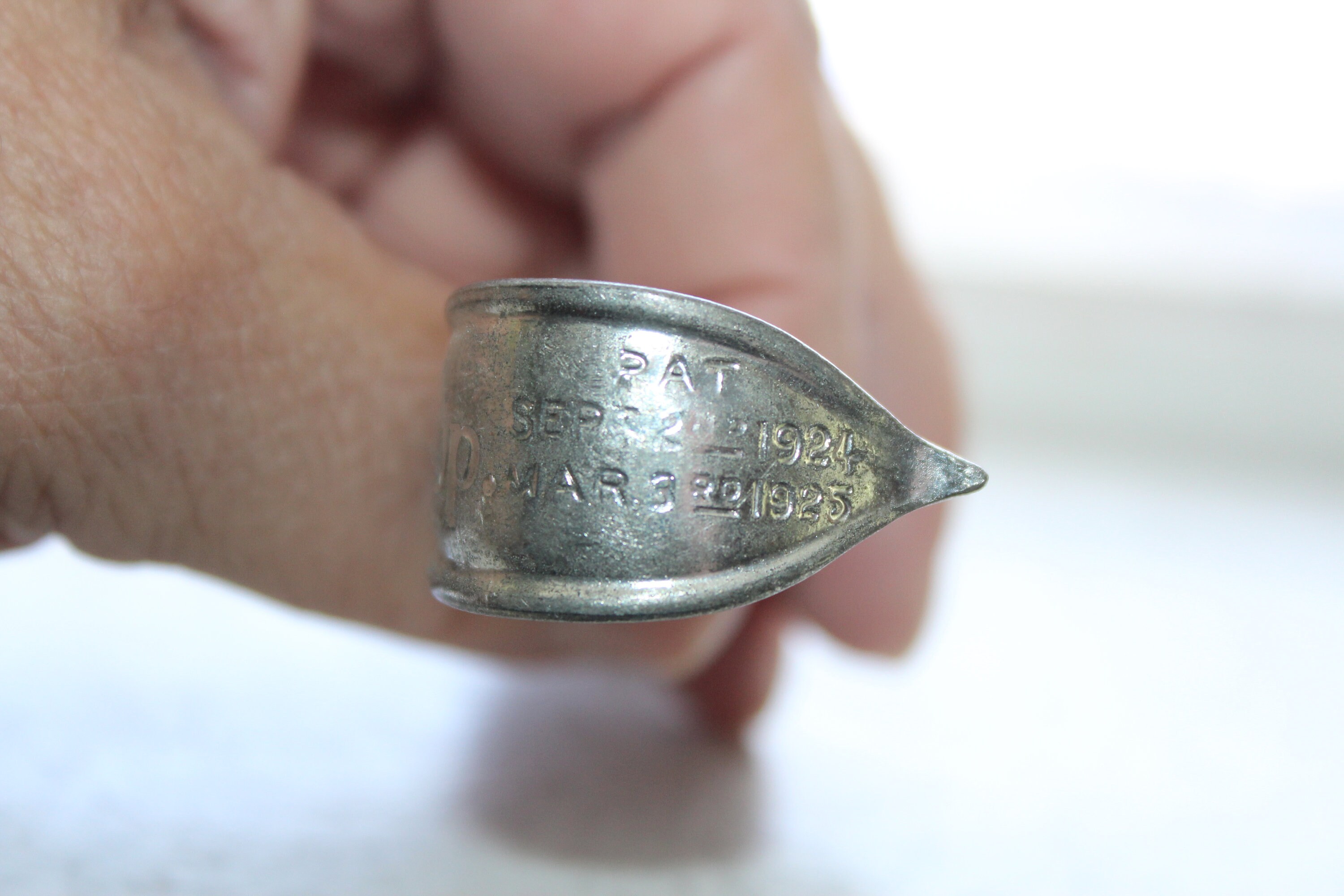 Vintage Cream Top Milk Bottle Spoon Circa 1925