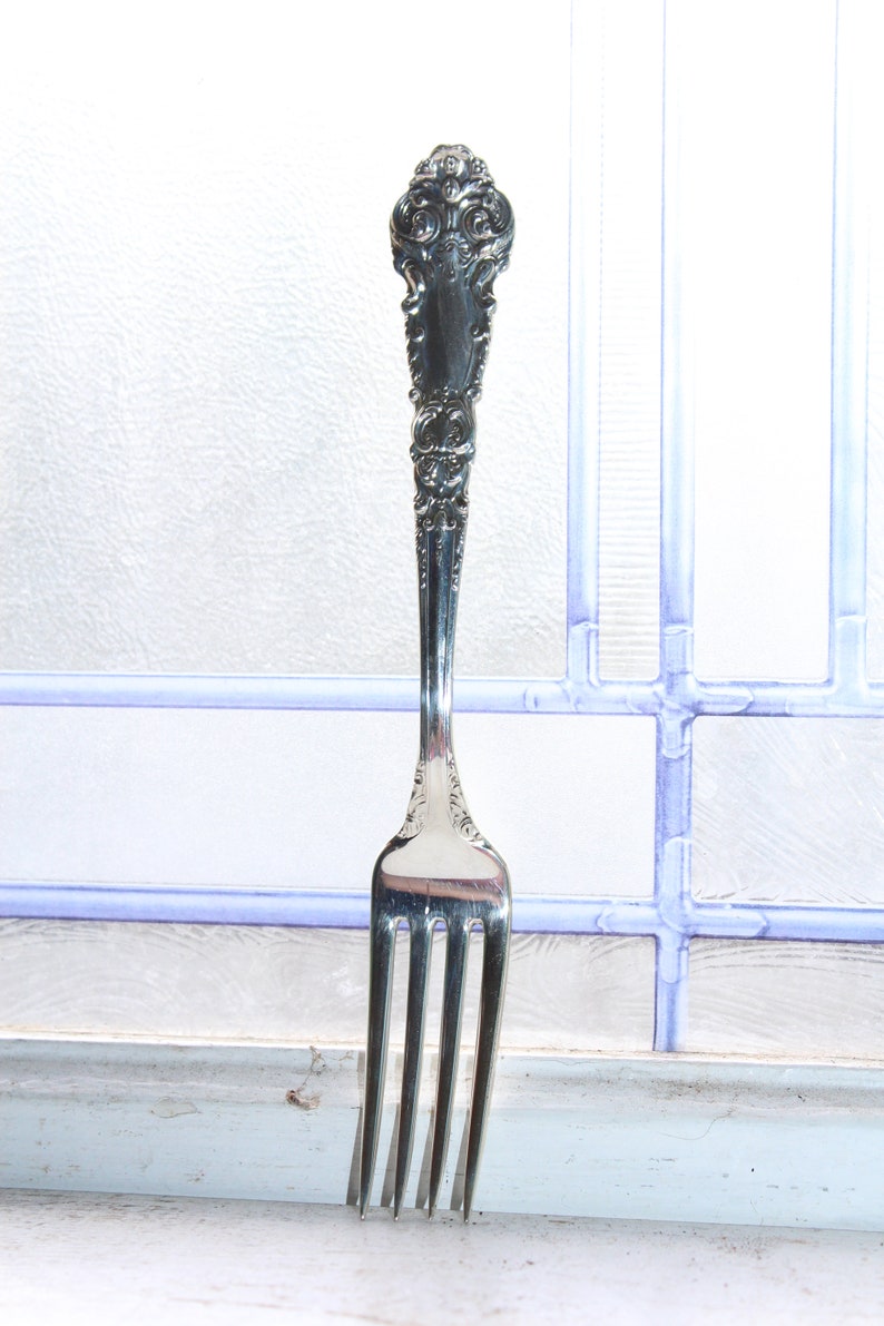 Reed /& Barton Marlborough 7-1//4/" Dinner Fork Sterling Old Marks No Monogram