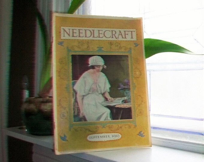 1919 Needlecraft Magazine September Issue with Great Cream Of Wheat Ad Vintage 1910s Sewing