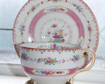 Antique 1910s Royal Doulton Cup and Saucer E7319 Japanese Vase - Etsy