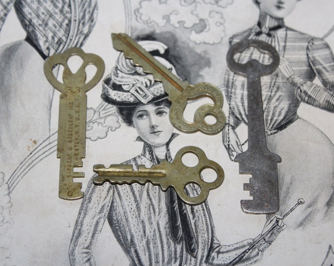 4 Vintage Odd Keys