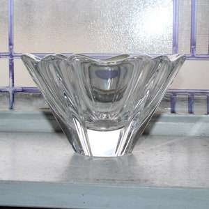 Orrefors Crystal Corona Bowl Vintage 1970s