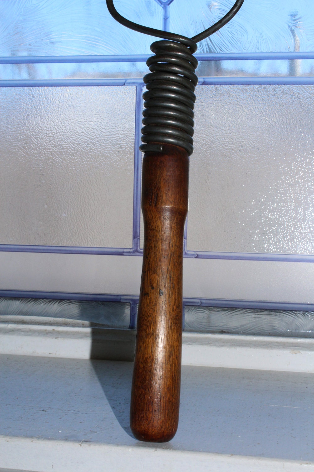 Antique Rug Beater Wire and Wood