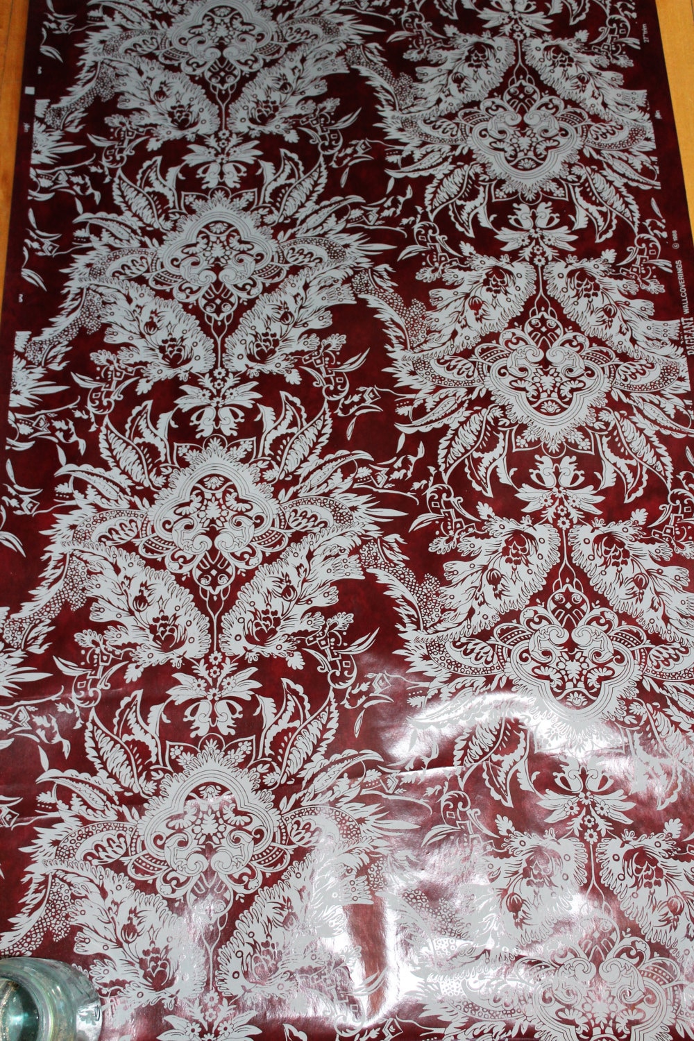 Vintage Wallpaper Victorian Damask 23 Yards 27 Wide