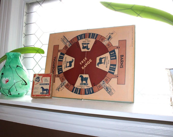 Rare 1937 Board Game Four Horsemen: The New Game Ravely & Co Jamestown ND