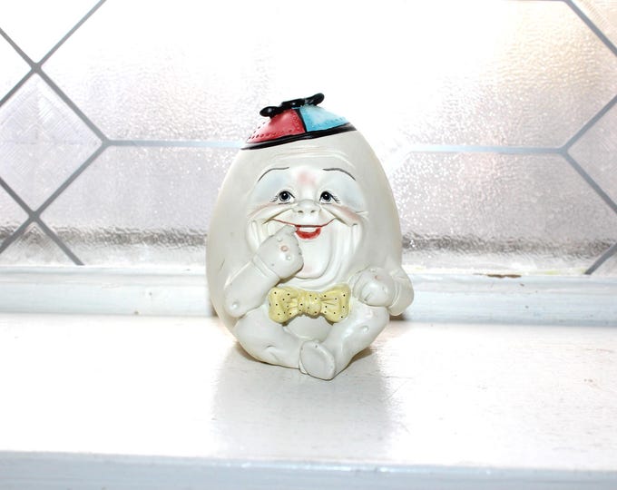 Vintage Allyson Nagel Humpty Dumpty with Spinner Hat Anthropomorphic Egg