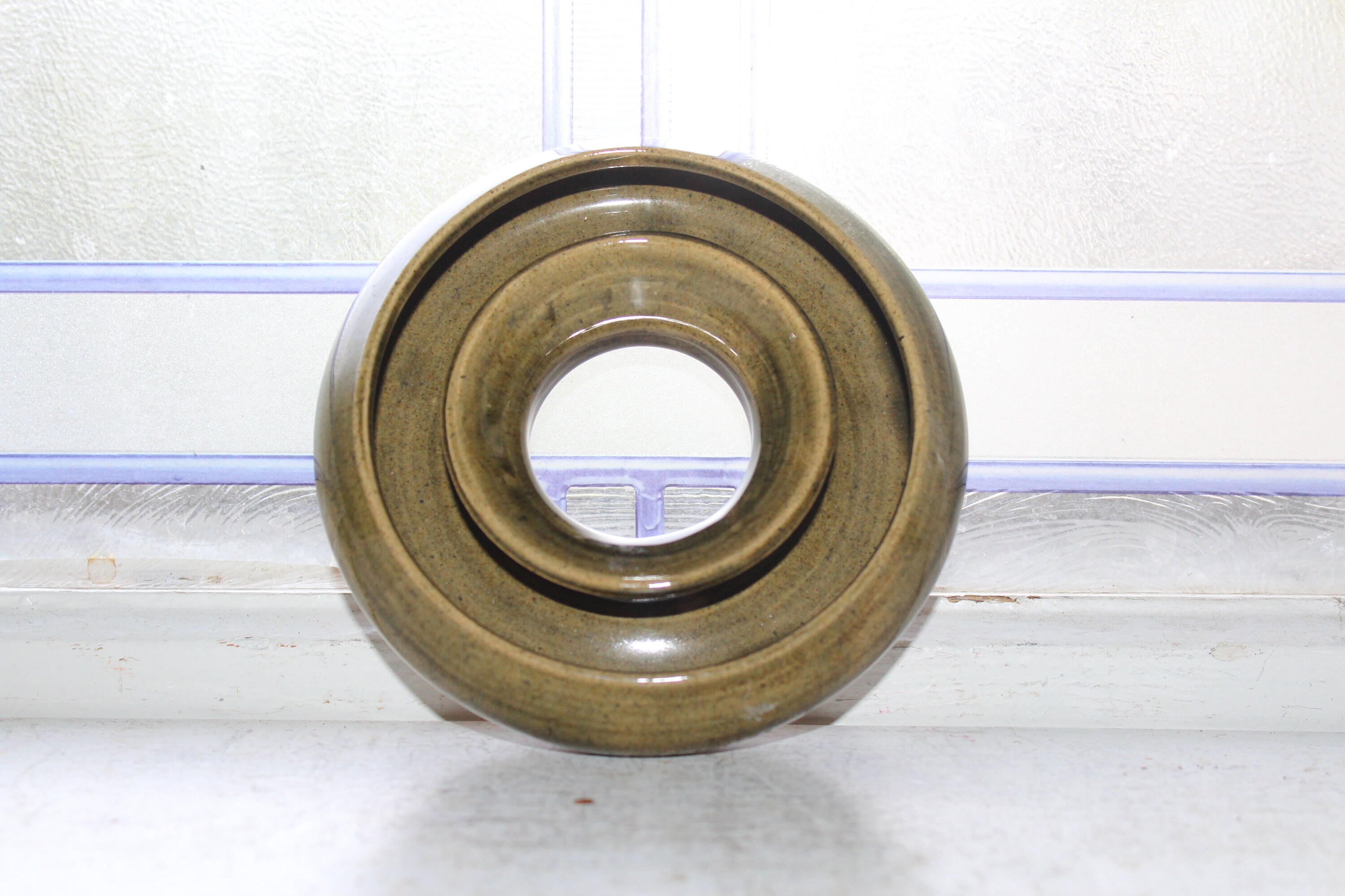 Vintage Green Kylemore Pottery Posie Ring Galway Ireland