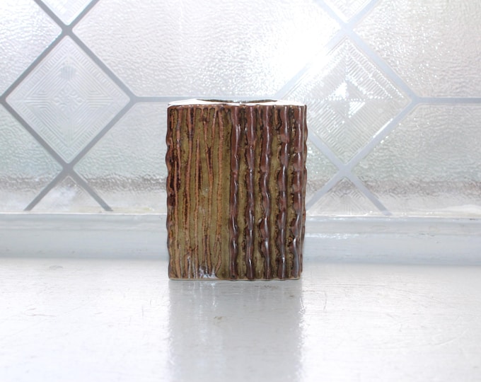 Mid Century Otigari Pottery Vase OMC Brutalist Style