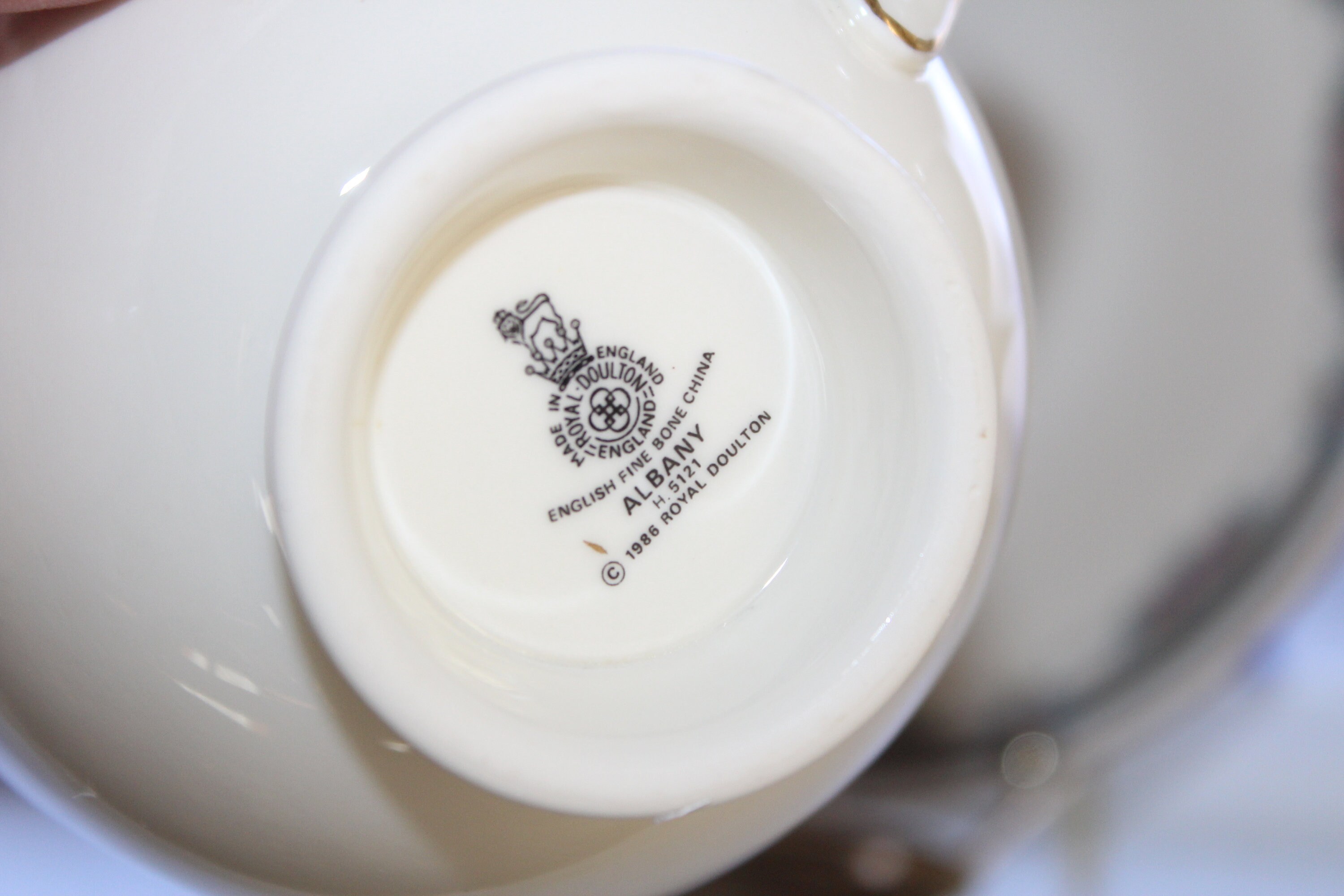 4 Royal Doulton Albany Cups and Saucers