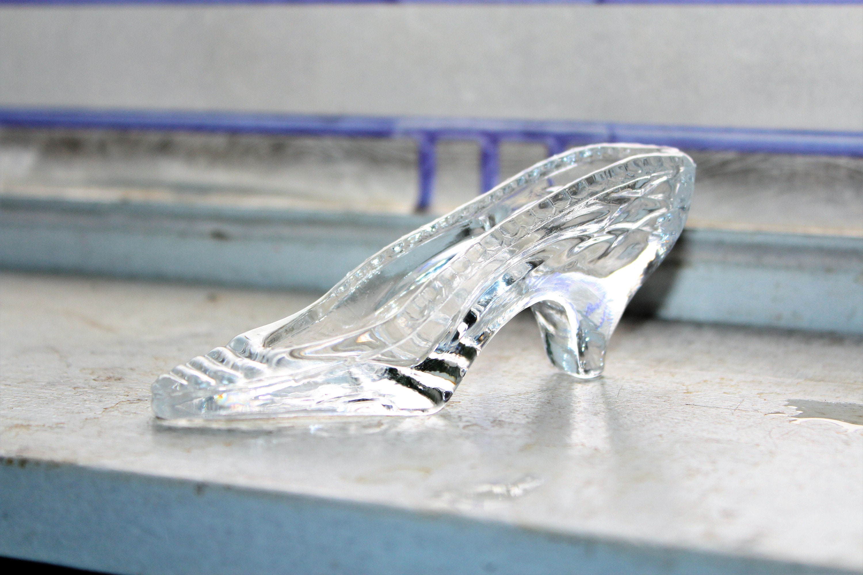 Vintage Glass Slipper