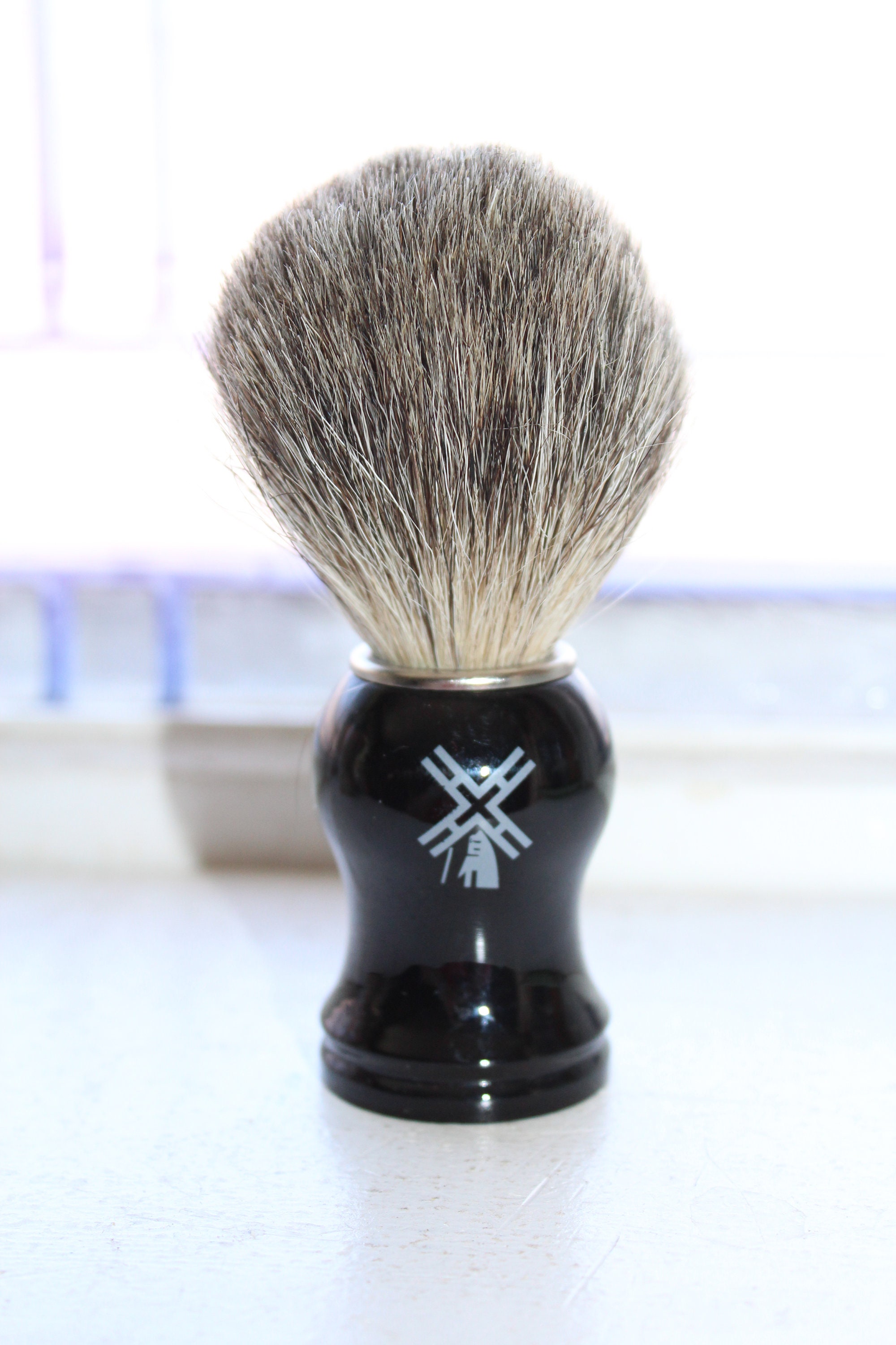 Shaving Brush Van Der Hagen Badger Brush with Windmill Decor