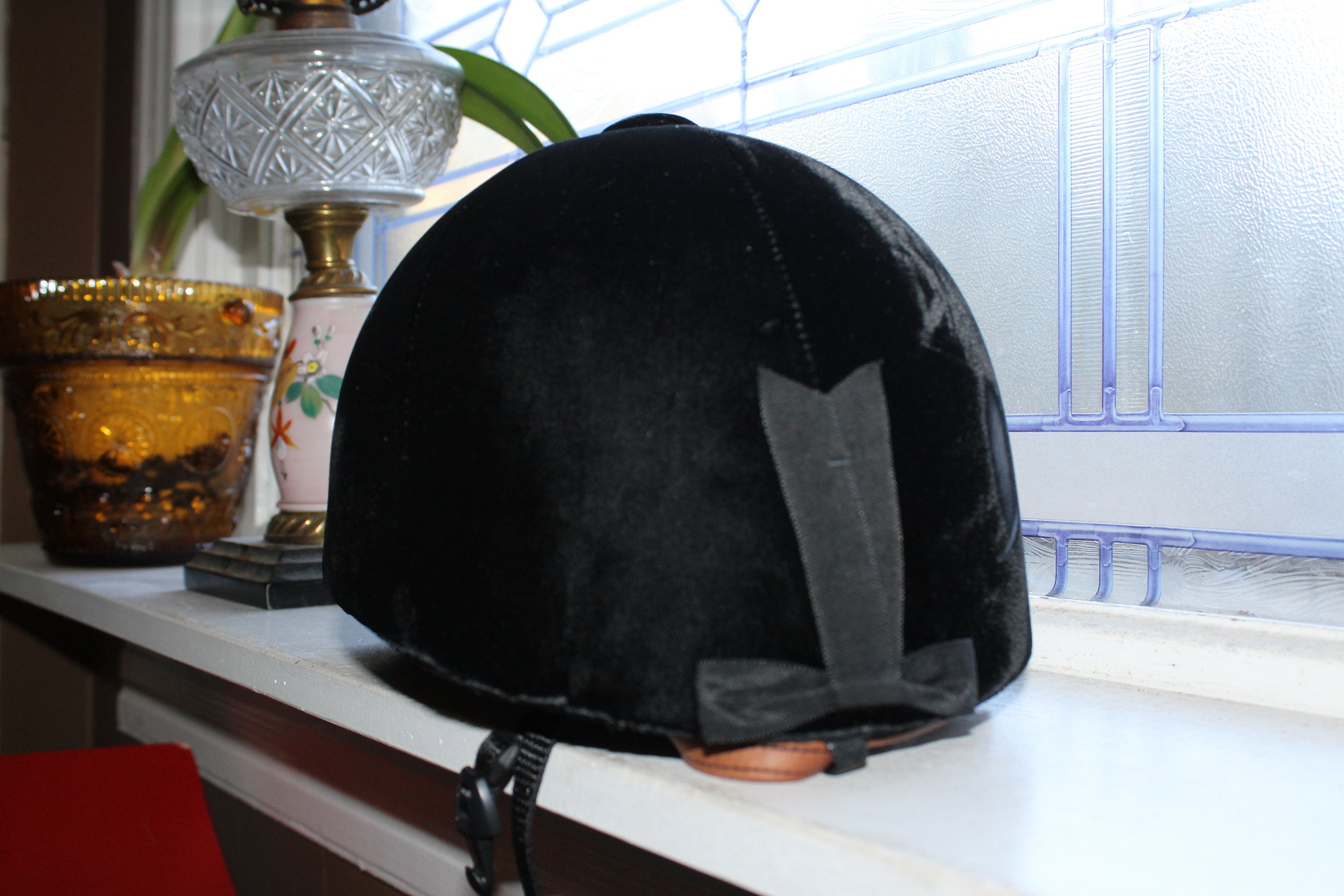 Black Velvet Equestrian Riding Hat Helmet Troxel Grand Prix