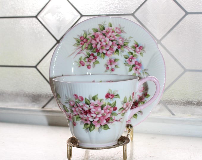 Royal Albert Apple Blossom Tea Cup and Saucer Blossom Time Series