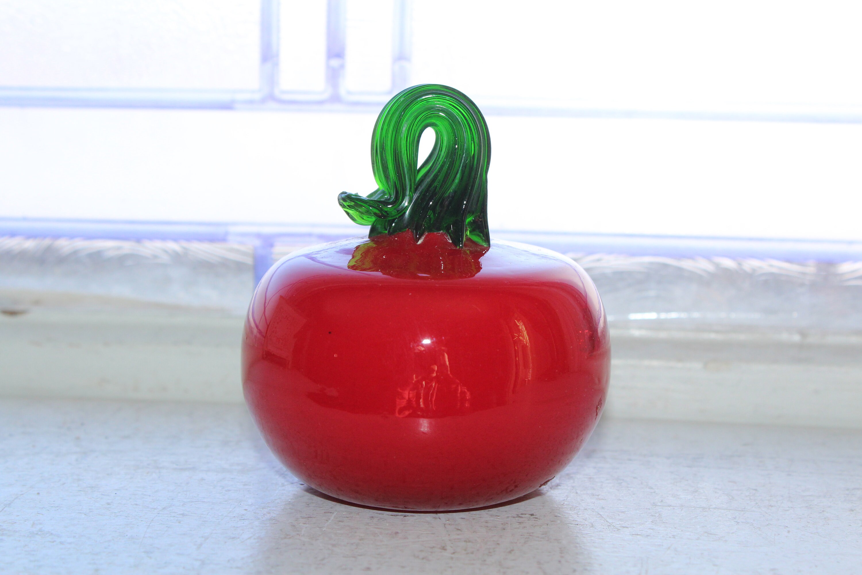 Vintage Murano Glass Tomato Fruit Vegetable Handblown