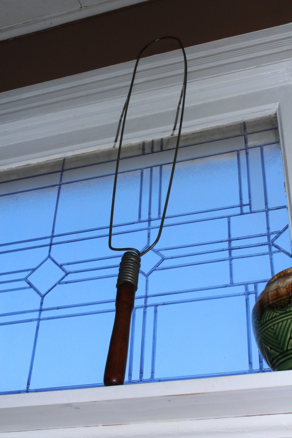 Antique Rug Beater Wire and Wood