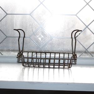 Antique Wire Soap Dish Holder Caddy 19th Century