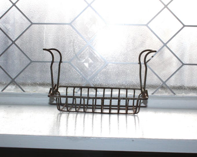 Antique Wire Soap Dish Holder Caddy 19th Century