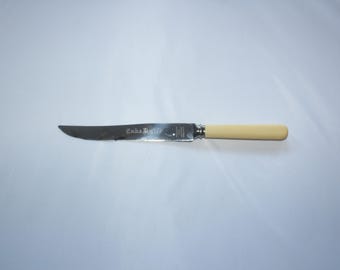Antique Cake Knife J H Potter Sheffield England with Catalin Handle