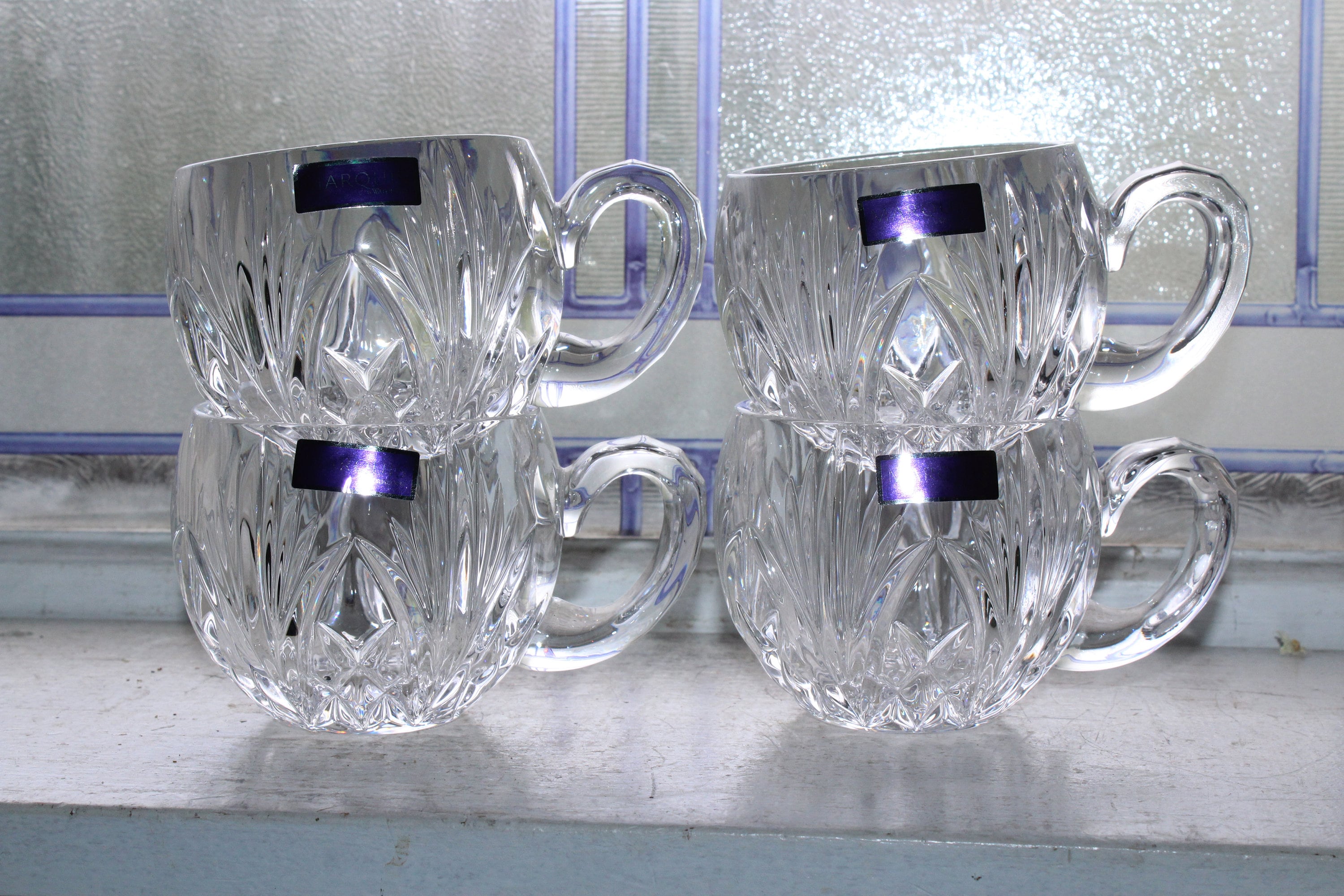 4 Waterford Crystal Punch Cups Marquis