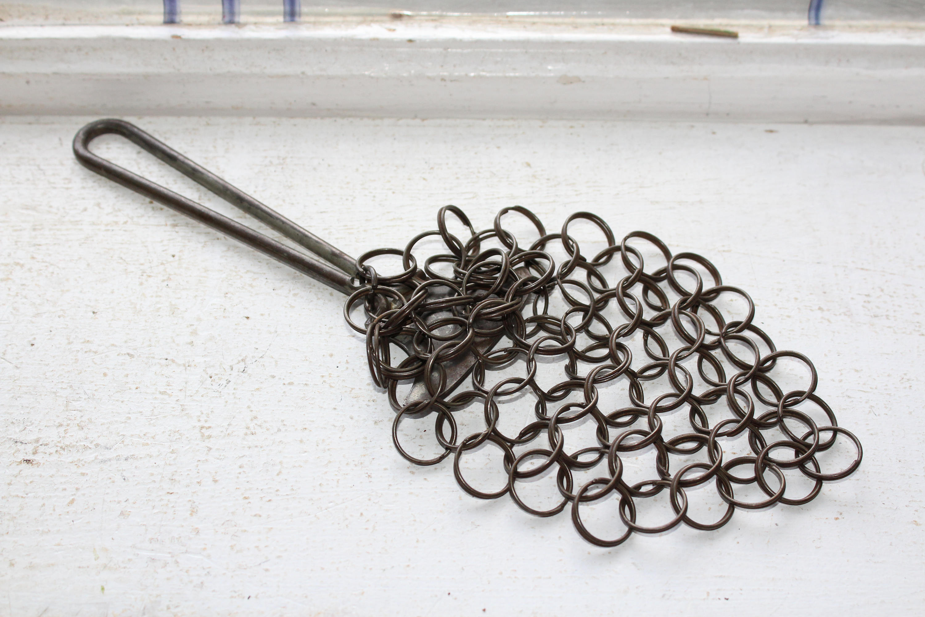 Primitive Pot Scrubber Antique Rustic Farmhouse Decor